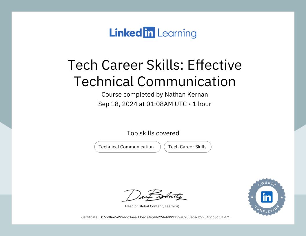 General IT Certificate 2